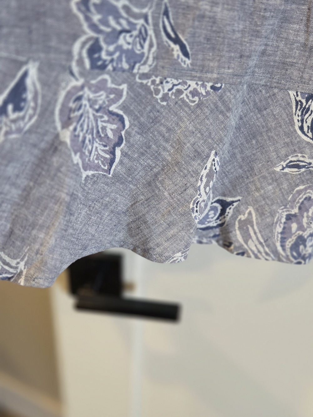 # Habitat Light Greyish Blue Floral Linen-blend Button-front Top & Pants Set - Picture 7 of 16